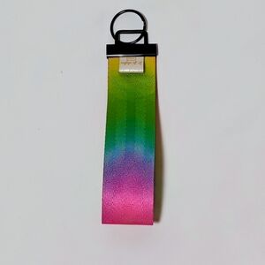JoJo Styles Rainbow Ombre Wristlet Keychain – LARGE (1.5”